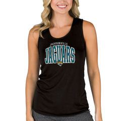 Jacksonville Jaguars Concepts Sport Women's Marathon Racer Back Tank Top - Black - NFL