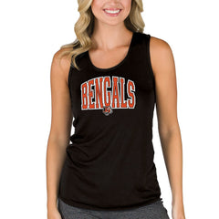 Cincinnati Bengals Concepts Sport Women's Marathon Racer Back Tank Top - Black - NFL
