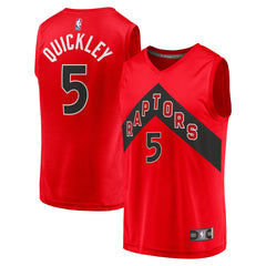 Fanatics Immanuel Quickley Toronto Raptors Youth Fast Break Player Jersey Icon Edition Red