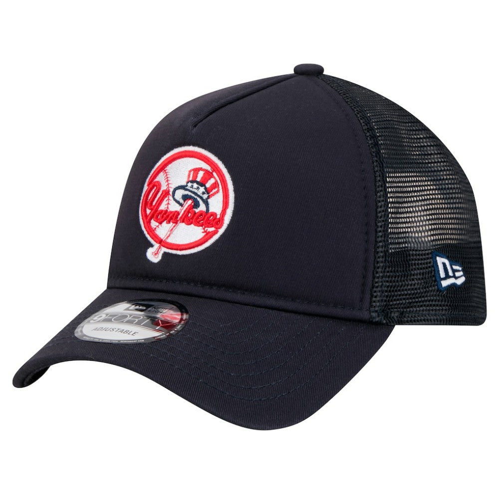 New York Yankees New Era 9FORTY A-Frame Trucker Adjustable Hat Outlet