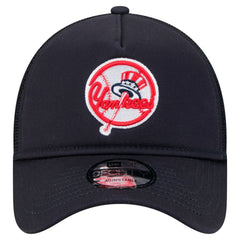 New York Yankees New Era 9FORTY A-Frame Trucker Adjustable Hat Outlet