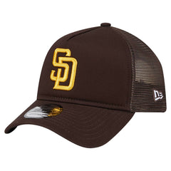 San Diego Padres New Era 9FORTY A-Frame Trucker Adjustable Hat Sale