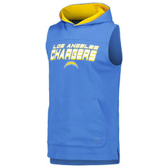 Los Angeles Chargers MSX by Michael Strahan Captain Sleeveless Hoodie T-Shirt - Powder Blue - NFL