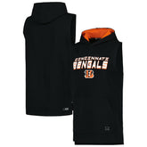 Cincinnati Bengals MSX by Michael Strahan Captain Sleeveless Hoodie T-Shirt - Black - NFL