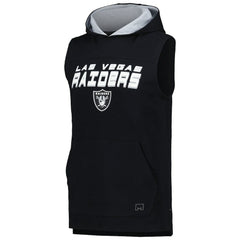 Las Vegas Raiders MSX by Michael Strahan Captain Sleeveless Hoodie T-Shirt - Black - NFL