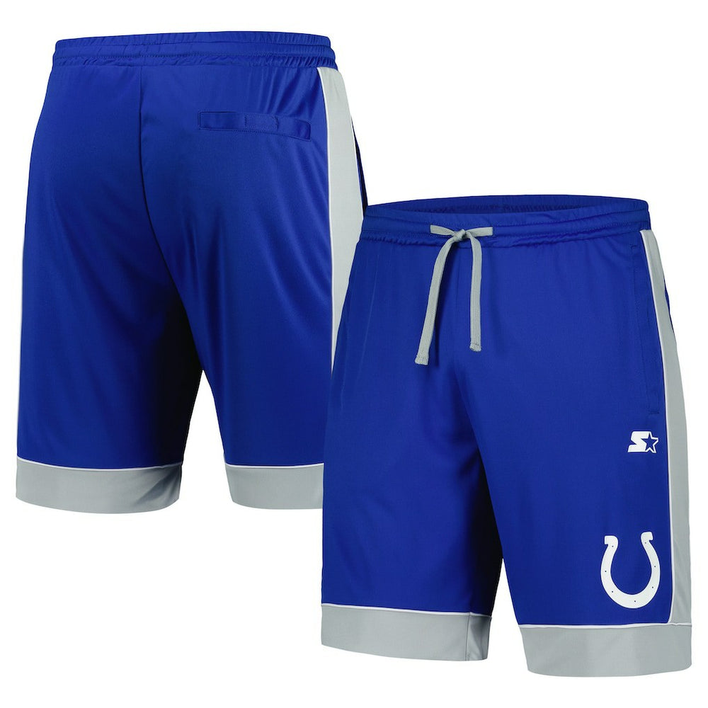 Indianapolis Colts Starter Fan Favorite Fashion Shorts - Royal/Gray - NFL