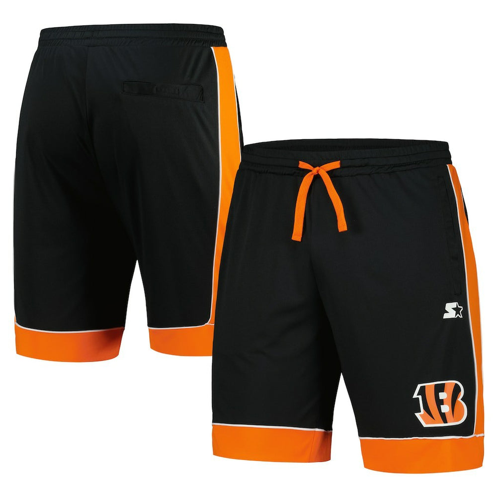 Cincinnati Bengals Starter Fan Favorite Fashion Shorts - Black/Orange - NFL