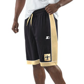 New Orleans Saints Starter Vintage Fan Favorite Shorts - Black/Gold - NFL