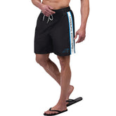 Carolina Panthers G-III Sports by Carl Banks Streamline Volley Swim Shorts - Black - NFL