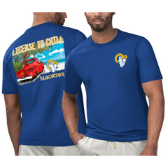 Los Angeles Rams Margaritaville Licensed to Chill T-Shirt - Royal - NFL