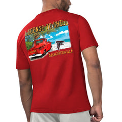 Atlanta Falcons Margaritaville Licensed to Chill T-Shirt - Red - NFL