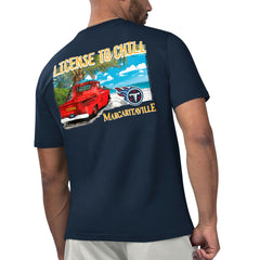 Tennessee Titans Margaritaville Licensed to Chill T-Shirt - Navy - NFL