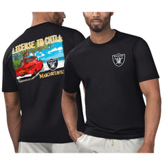 Las Vegas Raiders Margaritaville Licensed to Chill T-Shirt - Black - NFL