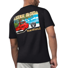 Las Vegas Raiders Margaritaville Licensed to Chill T-Shirt - Black - NFL