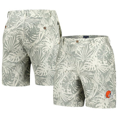 Cleveland Browns Margaritaville Sandwashed Monstera Print Amphib Shorts - Gray - NFL