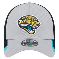New Era Jacksonville Jaguars Gray Throwback Active Visor Trim 39THIRTY Flex Hat - NFL