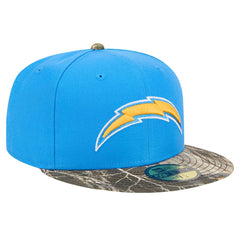New Era Los Angeles Chargers Powder Blue Active Two-Tone Camo 59FIFTY Fitted Hat - NFL