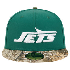 New Era New York Jets Green Active Two-Tone Camo 59FIFTY Fitted Hat - NFL