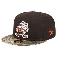 New Era Cleveland Browns Brown Active Two-Tone Camo 59FIFTY Fitted Hat - NFL