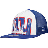 New Era New York Giants Distressed 9FIFTY A-Frame Snapback Hat - White/Royal - NFL