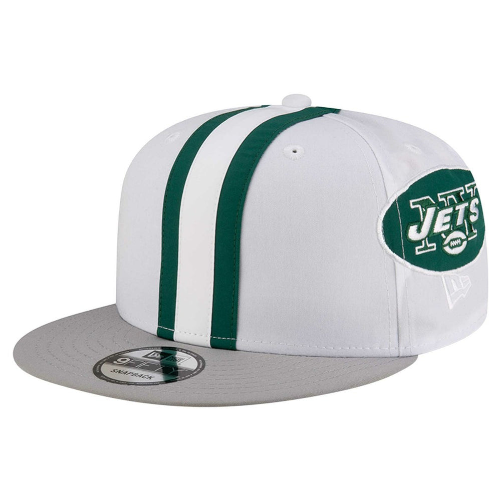 New York Jets New Era Throwback Helmet 9FIFTY Snapback Hat - White - NFL