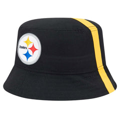 Pittsburgh Steelers New Era Helmet Bucket Hat - Black - NFL