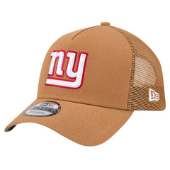 New York Giants New Era Color Pack A-Frame Trucker 9FORTY Adjustable Hat - Brown - NFL