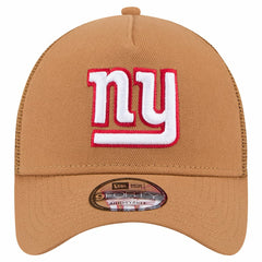 New York Giants New Era Color Pack A-Frame Trucker 9FORTY Adjustable Hat - Brown - NFL