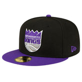 New Era Sacramento Kings 2-Tone 59FIFTY Fitted Hat Black/Purple
