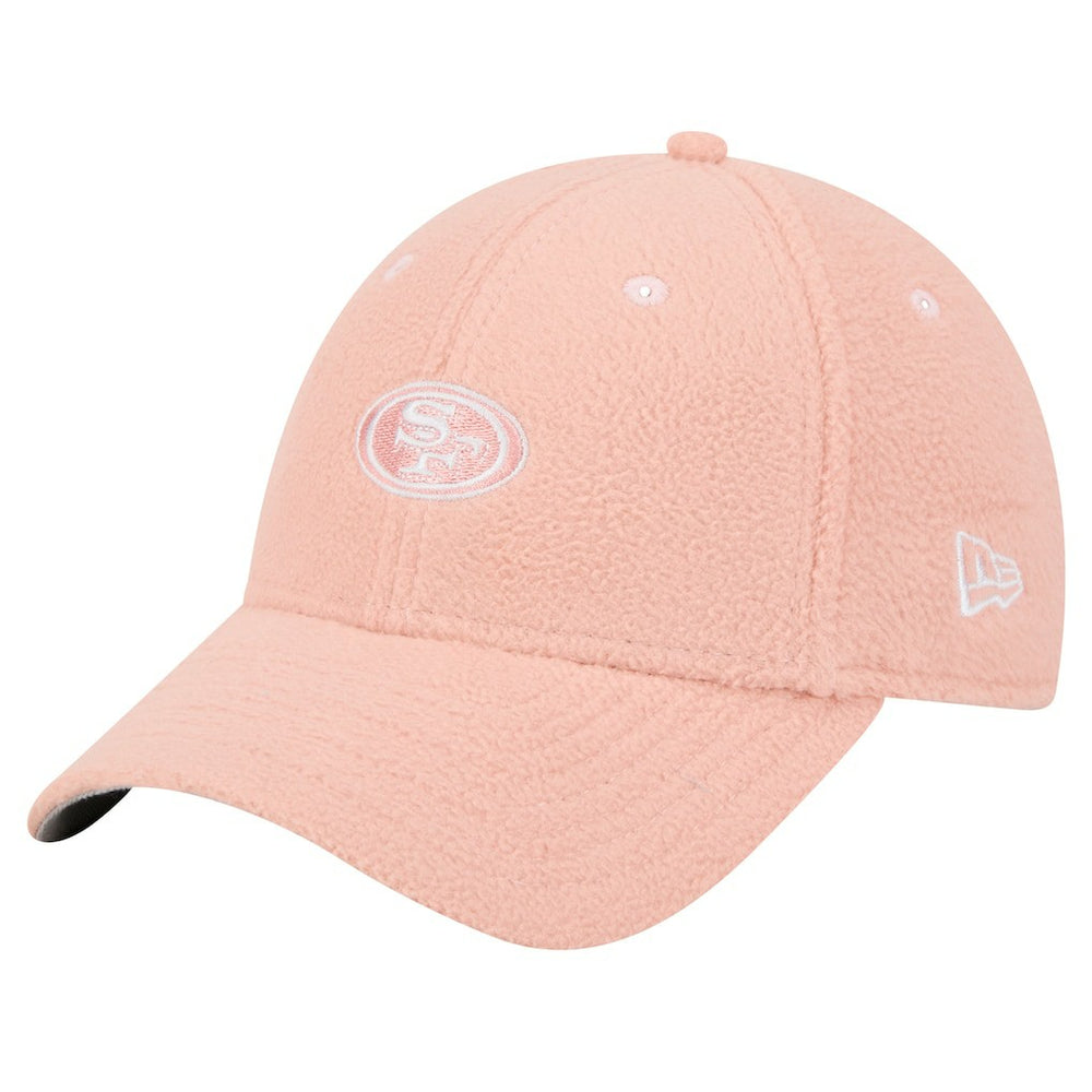 San Francisco 49ers New Era Women's Cozy Sherpa 9FORTY Adjustable Hat - Light Pink - NFL