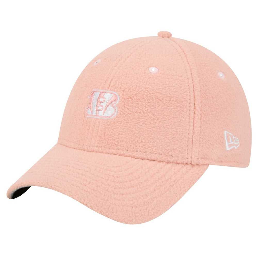 Cincinnati Bengals New Era Women's Cozy Sherpa 9FORTY Adjustable Hat - Light Pink - NFL