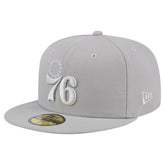 New Era Philadelphia 76ers Color Pack 59FIFTY Fitted Hat Gray