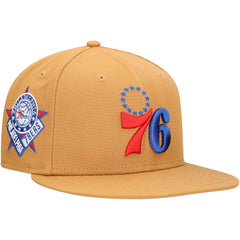 New Era Philadelphia 76ers Color Pack 9FIFTY Snapback Hat Tan
