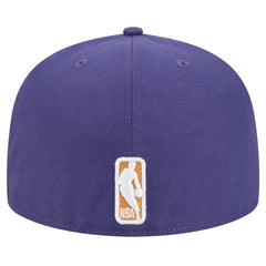 New Era Phoenix Suns Sport Night Script Sided 59FIFTY Fitted Hat Purple