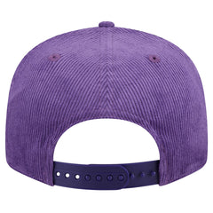 New Era Los Angeles Lakers Throwback Display Corduroy 9FIFTY Snapback Hat Purple