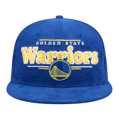 New Era Golden State Warriors Throwback Display Corduroy 9FIFTY Snapback Hat Royal