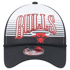 New Era Chicago Bulls Black Throwback Gradient A-Frame 9FORTY Adjustable Hat