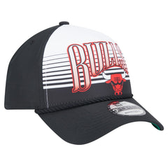 New Era Chicago Bulls Black Throwback Gradient A-Frame 9FORTY Adjustable Hat
