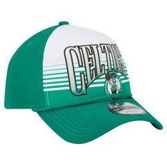 New Era Boston Celtics Kelly Green Throwback Gradient A-Frame 9FORTY Adjustable Hat