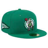 New Era Boston Celtics Throwback Pennant 59FIFTY Fitted Hat Kelly Green
