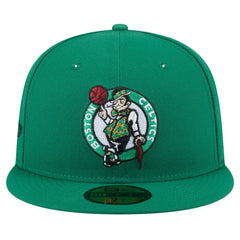 New Era Boston Celtics Throwback Pennant 59FIFTY Fitted Hat Kelly Green