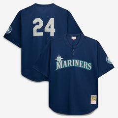 Seattle Mariners Mitchell & Ness Big & Tall Cooperstown Collection Mesh Batting Practice Jersey for sale