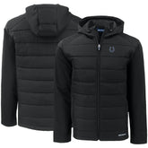 Indianapolis Colts Cutter & Buck Evoke PrimaLoft Hybrid Eco Softshell Recycled Full-Zip Hooded Jacket - Black - NFL