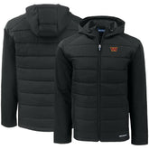 Washington Commanders Cutter & Buck Evoke PrimaLoft Hybrid Eco Softshell Recycled Full-Zip Hooded Jacket - Black - NFL