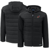 Arizona Cardinals Cutter & Buck Evoke PrimaLoft Hybrid Eco Softshell Recycled Full-Zip Hooded Jacket - Black - NFL