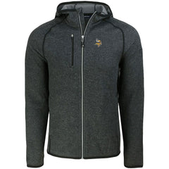 Minnesota Vikings Cutter & Buck Mainsail Full-Zip Hooded Jacket - Heather Charcoal - NFL