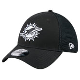 New Era Miami Dolphins Black Main Neo 39THIRTY Flex Hat - NFL