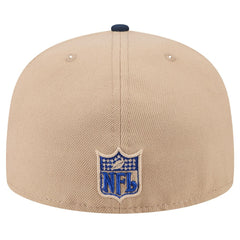 New York Giants New Era Wordmark Logo Main 59FIFTY Fitted Hat - Tan - NFL