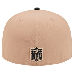 Pittsburgh Steelers New Era Logo Main 59FIFTY Fitted Hat - Tan - NFL