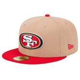San Francisco 49ers New Era Logo Main 59FIFTY Fitted Hat - Tan - NFL